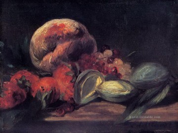 Mandeln Johannisbeeren und Pfirsichen Eduard Manet Stillleben Impressionismus Ölgemälde